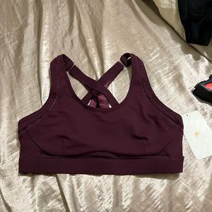 Purple Fabletics Sports Bra